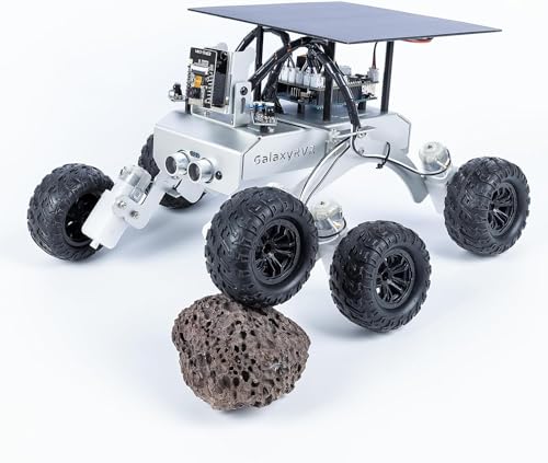 SUNFOUNDER GalaxyRVR Mars Rover Kit, Smartes Video-Roboterauto-Kit kompatibel mit Arduino UNO R3 mit ESP32 CAM für Echtzeit-FPV-Visuals, R3-Board & wiederaufladbare Batterien inklusive von SUNFOUNDER