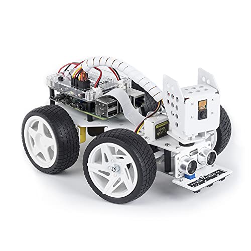SUNFOUNDER Smart Video Robot Car Kit für Raspberry Pi, Python/Blockly (wie Scratch), Web Control, Line Tracking, für Jugendliche und Erwachsene (Raspberry Pi Nicht enthalten) von SUNFOUNDER