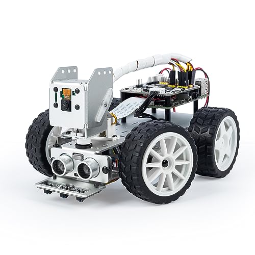 SUNFOUNDER Smart Video Robot Car Kit für Raspberry Pi4/3B+/3B/Zero W,Python/Blockly,wiederaufladbare Batterien im Lieferumfang enthalten,ideal für Ingenieure, Studenten(Raspberry Pi Nicht enthalten) von SUNFOUNDER