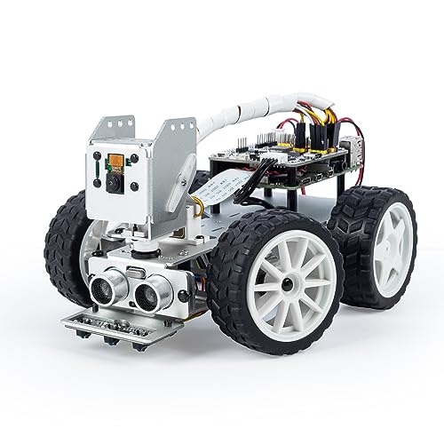 Picar-X AI Video Robot Car Kit für Raspberry Pi 5/4/3B+/3B, ChatGPT-4o Enabled mit Sprachsteuerung & Videoerkennung, Python, Scratch, Kamera, Mikrofon, Akku (RPI Nicht enthalten) Picar-X AI Video Robot Car Kit für Raspberry Pi 5/4/3B+/3B, ChatGPT-4o Enabled mit Sprachsteuerung & Videoerkennung, Python, Scratch, Kamera, Mikrofon, Akku (RPI Nicht enthalten) von SUNFOUNDER