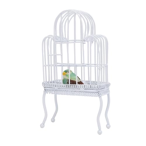 1:12 Miniaturvogelkäfig, Realistischer Metall -Tür -Puppenhaus -Vogelkäfig mit Lebensechtem Design, Hervorragende Handwerkskunst für 1:12 Miniaturhäuser, die Ihrer Miniaturwelt von SUNGOOYUE
