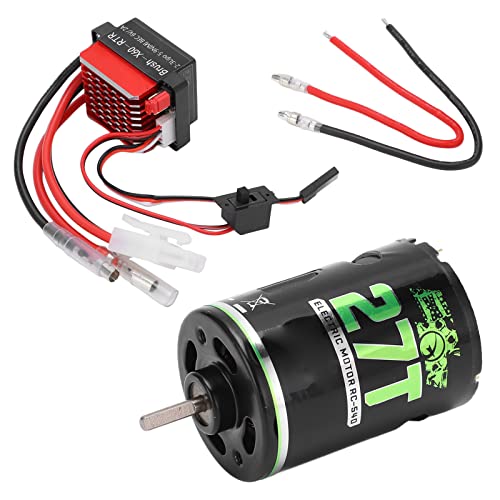 RC Brushed Motor, 540 High Torsion Low Noise Dual Operation Mode Niederspannungsschutz Brushed Motor 360A Regler für RC SUV(27T) von SUNGOOYUE