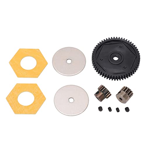 SUNGOOYUE 1/10 RC Großes Stirnradgetriebe, Getriebe 56T Großes Getriebe mit 13T 15T Motorgetriebe RC Upgrade Teile für Axial SCX10 RC Crawler Car(Schwarz) von SUNGOOYUE