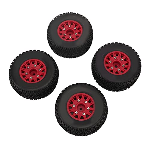 SUNGOOYUE 1/10 RC Kurzplatz -LKW -Reifen für RC LKW Autoreifen 12 Mm 14 Mm 17 Sechser (Rot) von SUNGOOYUE