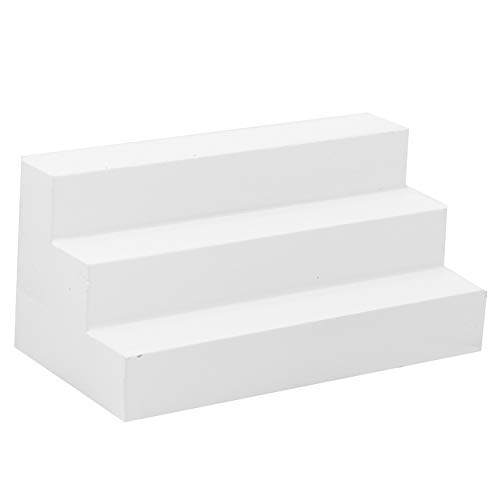 SUNGOOYUE 1:12 Dollhouse Miniature Langlebige Weiße Holztreppe DIY Mini Model Toy Accessoire für -Szene (weiße Stufen) von SUNGOOYUE