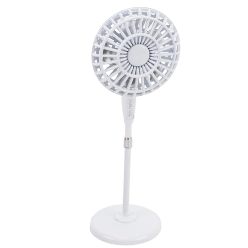 SUNGOOYUE 1:12 Skala Miniaturboden Fan Dollhouse Accessoire Realistische Retro DIY Mini -Lüftermodell mit Leichtmetallmaterial für Wohnkulturfoto -Requisite (White) von SUNGOOYUE