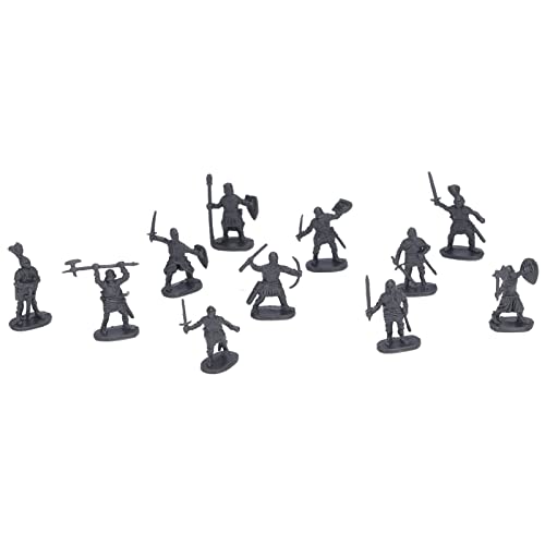 SUNGOOYUE 200 Stück All Black Soldiers Spielzeug-Kunststoffmodell für ab 3 Jahren, Lehrreich, Lebensechtes Militärfiguren-Set, Ausreichende Menge, Kostenlos Passend von SUNGOOYUE