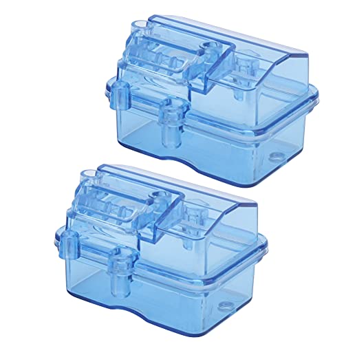 SUNGOOYUE 2Sets RC Wasserdichtes Empfangskasten Transparent Blauer ESC -Beschützer für RC -Auto/-Boot, überwachen, der für Allgemeine RC -Modelle Anwendbar Ist von SUNGOOYUE