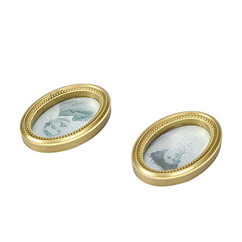 SUNGOOYUE 2pcs Set Doll House Miniatur Oval Fotorahmen Bild Puppenhaus DIY -Zubehör für 1:12 Szene Mittelalterlich Europäischer Stil SUNGOOYUE 2pcs Set Doll House Miniatur Oval Fotorahmen Bild Puppenhaus DIY -Zubehör für 1:12 Szene Mittelalterlich Europäischer Stil von SUNGOOYUE