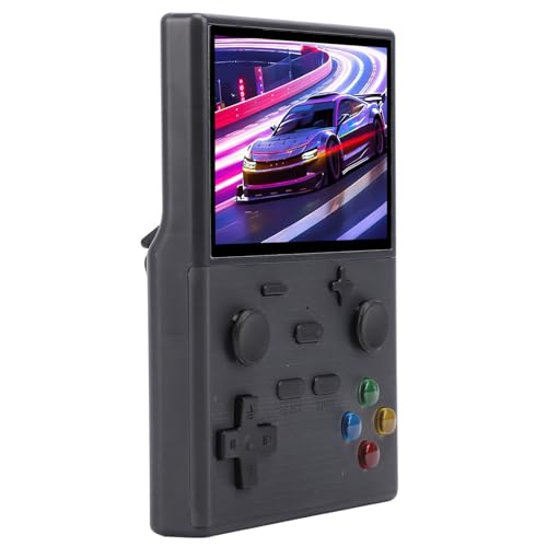 SUNGOOYUE 3,5 -Zoll -Bildschirmbildschirm für Retro Videospiele mit Multiplayer Funktionen für das Tragbare Spielgerät für die Freundschaftssendung: ABS in 20 GB Speicher Integriert (Black) von SUNGOOYUE