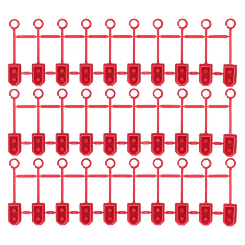 SUNGOOYUE 30-teilige Drohnen-Batterieanschlussabdeckungen, wasserdichte, Staubdichte Batteriesteckerabdeckungen für XT60-Steckerzubehör(Rot) von SUNGOOYUE