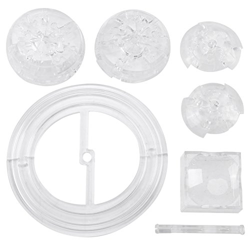 SUNGOOYUE 3D -Kristall -Puzzle, DIY Puzzle Blöcke, Saturn Form Bärenspielzeug für Tischplatten, Saturnförmiges Spielzeug (grau (Transparent) von SUNGOOYUE