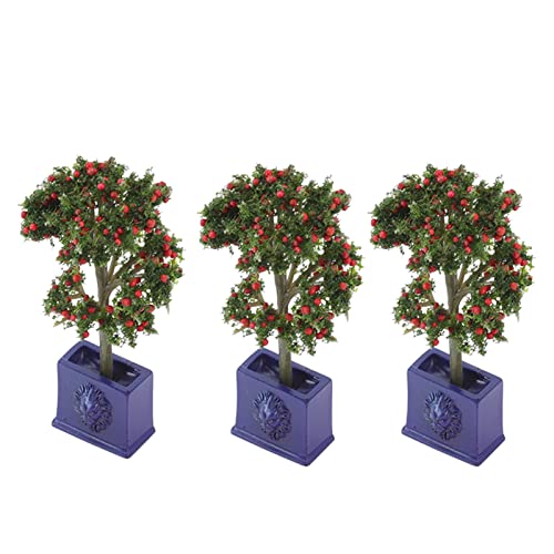 SUNGOOYUE 3PCS Miniaturpuppenhauspflanzen Künstliche Obstbaummodell für 1:12 Puppenhausdekoration SUNGOOYUE 3PCS Miniaturpuppenhauspflanzen Künstliche Obstbaummodell für 1:12 Puppenhausdekoration von SUNGOOYUE
