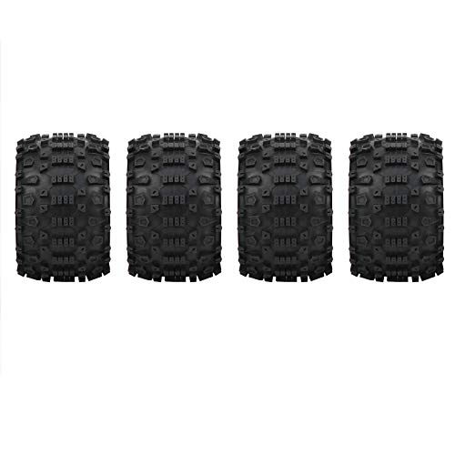 SUNGOOYUE 4-teiliges Kunststoff-RC-Rad und Gummireifen-Set Reifen- und Radsätze für ZD Racing Large Foot 1/8 Modellauto 170 X 103 Mm Räder und Reifen von SUNGOOYUE