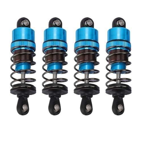 SUNGOOYUE 4pcs 55 Mm RC -StoßDämpfer Set, Aluminium -Legierungsöl StoßDämpfer Dämpfer für 1/10 RC -Auto mit Fortschrittlicher Öldruckdämpfung Hydraulikstruktur (Blue) von SUNGOOYUE