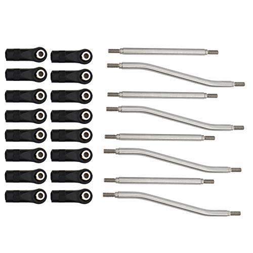 SUNGOOYUE 8pcs Set RC Lenk Link Stange End Edelstahlanfall für Axiale Capra AXI03004 Fernbedienungsauto SUNGOOYUE 8pcs Set RC Lenk Link Stange End Edelstahlanfall für Axiale Capra AXI03004 Fernbedienungsauto von SUNGOOYUE