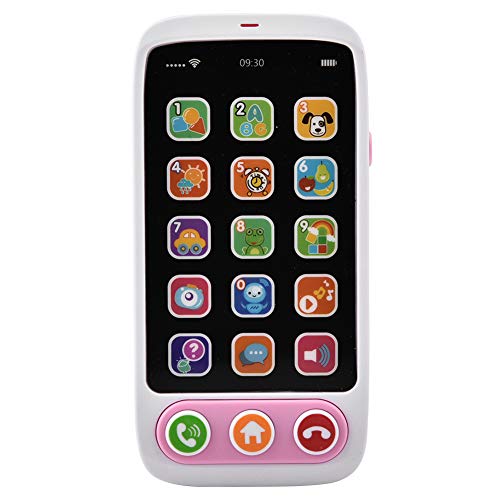 SUNGOOYUE ABS-Telefon-Modell-Spielzeug, Spiel-Musik-Handy-Handy, das Englisch-Baby-Kind-Bildungs-Geschenk Lernt (Rosa) von SUNGOOYUE