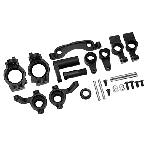 SUNGOOYUE Aluminiumlegierung Hartes RC-Upgrade-Teile-Kit für ZD Racing 10 1/10 RC Car Metal Upgrade-Teile, Hochfutteraufhängeberlen-Lenkungsbaugruppe für Offroad-Enthusiasten (Black) von SUNGOOYUE