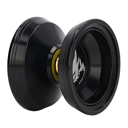 SUNGOOYUE Aluminiumlegierung Reagiert Nicht auf Yoyo Toy High Performance für mit Streichhandschuhe (Black) von SUNGOOYUE