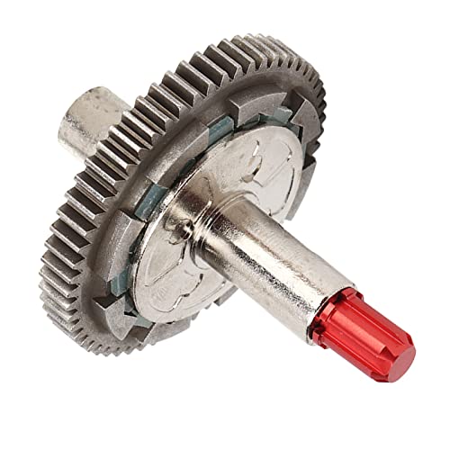 SUNGOOYUE Aluminiumlegierung Stahl RC Slipper, 57T Silber RC Slipperreplacement Perfekte Passform für Arrma 1/10 10granit, Senton, Wirsks, Big Rock, 1/8 Typhon (Blau (Rot) von SUNGOOYUE