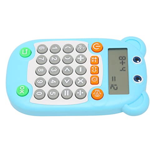 SUNGOOYUE Arithmetische Bewegung Spielzeug Cartoon Style Digital Display Sprache Eingabeaufforderung 27 Tasten für Kinderausbildung (Blue) von SUNGOOYUE