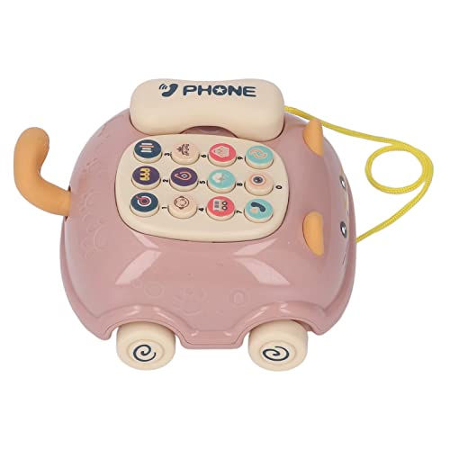 SUNGOOYUE Attraktive Rosa Katzenform Baby Telefon Ziehen Spielzeug mit Mehreren Geräuschen, Geeignet für über 18 Monaten SUNGOOYUE Attraktive Rosa Katzenform Baby Telefon Ziehen Spielzeug mit Mehreren Geräuschen, Geeignet für über 18 Monaten von SUNGOOYUE