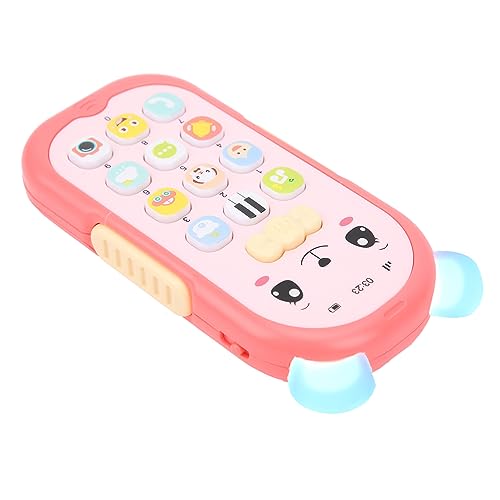 SUNGOOYUE Ausbildung Baby Telefon Spielzeug Analog Wählen Weiche Leichte Sound Teether Music Sound Spielzeug für Säuglinge über 6 Monaten Alt ((Rot)) von SUNGOOYUE