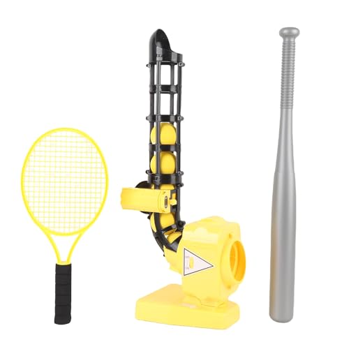 SUNGOOYUE Automatischer Baseball -Pitcher Auto Pitching Machine Baseball - mit 3 Einstellbaren Blickwinkeln für Im Indoor Sportpraxis von Kids Youth Indoor Outdoor (Yellow) von SUNGOOYUE