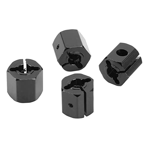 SUNGOOYUE Axial SCX10 90046 RC -Auto, Effiziente Getriebe Aluminiumlegierung 12 -mm Rad für Hex Hub Antriebsadapter Starker 12 mm Hex Adapter (Black) von SUNGOOYUE