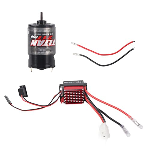 SUNGOOYUE Bill-X60 60A/360A-Motor des Motorbürstens für Automobil-RC, Lipo 2-3 oder 5-9 NIMH-Spannungsbereich, 7,4-V-Nennspannung, für EIN Universelles Auto 1/10 RC (21T) von SUNGOOYUE