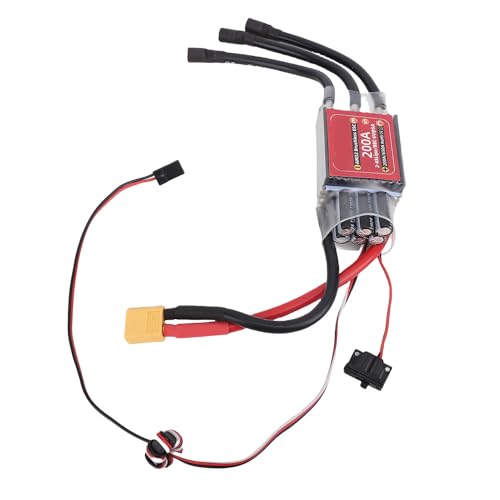 SUNGOOYUE Bürstenloser ESC, AM32 Open Source Firmware Bürstenloser ESC 200A 650A mit Einstellbarem Luftwiderstandsbremsbidirektional für 4292 4985 4998 5593 55113 Motor von SUNGOOYUE