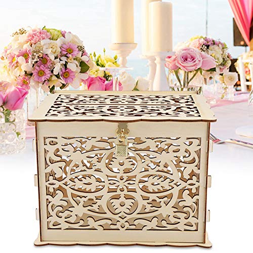 SUNGOOYUE Delicate Holz Hochzeitskartenbox mit Langlebigem Material für Hochzeitsdecendekartenbox Partyzubehör SUNGOOYUE Delicate Holz Hochzeitskartenbox mit Langlebigem Material für Hochzeitsdecendekartenbox Partyzubehör von SUNGOOYUE