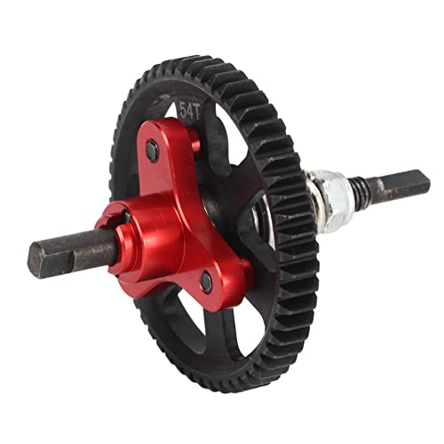 SUNGOOYUE Differential -Slipper -Kupplung, 54T Aluminiumstahl RC Auto Differentialgetriebekupplung für Schrägstrich 4x4 1/10 RC Auto (rot (Rot) von SUNGOOYUE