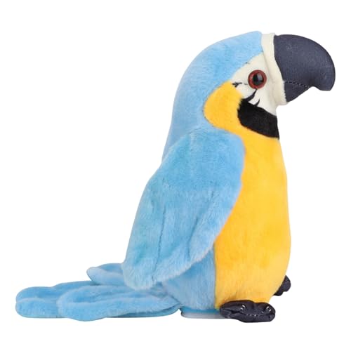 SUNGOOYUE Elektrische Aufnahme Plüsch -Papageienspielzeug, Lernen und Wiederholen, um Kinderspielzeit zu Erhalten (Blue) von SUNGOOYUE