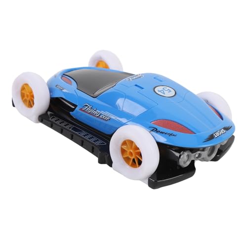 SUNGOOYUE Elektrische Fahrt auf Auto Elektrofahrzeug Spielzeug Elektroauto mit Stilvollem Verwandelndem Design Universeller 4-Rad-Rotation Licht Musik für Spielzeitspaß (Blue) von SUNGOOYUE