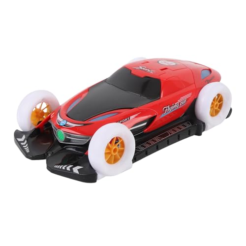 SUNGOOYUE Elektrische Fahrt auf Auto Elektrofahrzeug Spielzeug Elektroauto mit Stilvollem Verwandelndem Design Universeller 4-Rad-Rotation Licht Musik für Spielzeitspaß (Rot) von SUNGOOYUE