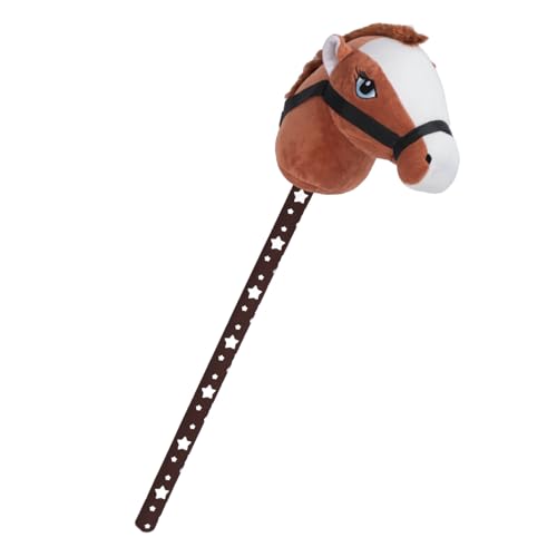 SUNGOOYUE Entzückende Plüsch -Stick - Spielzeug Realistische und Angemessene und 70 cm Outdoor Stick Horse Im Freien (Dunkelbraun #11) von SUNGOOYUE