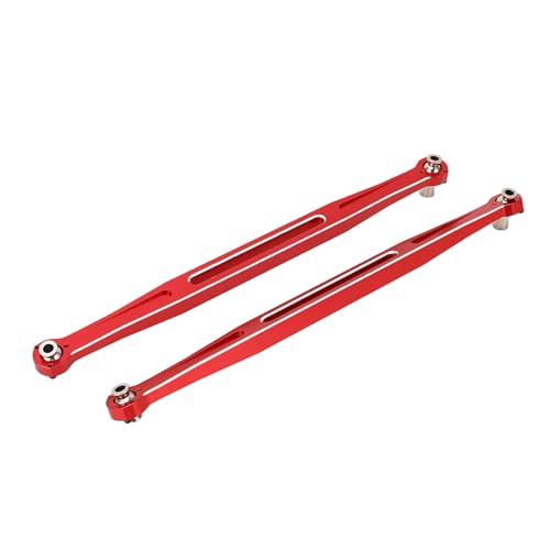 SUNGOOYUE Ersatz für Spurstange aus Aluminiumlegierung für RC-Autos, Vorderstange für Spurstangen für 1/6 8S WideMaxx RC-Autos (Rot) von SUNGOOYUE