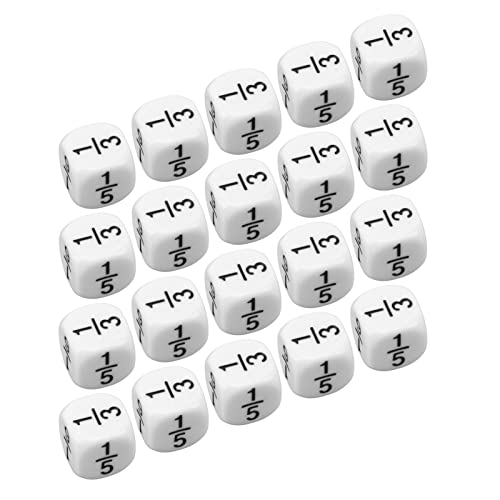 SUNGOOYUE Fraktion Würfel, 20 PCs 16mm Würfel Fraktionsymbole Dices Teaching Tool Dices Mathematical Arithmetic Lehre Tool Standard -Spielzubehör SUNGOOYUE Fraktion Würfel, 20 PCs 16mm Würfel Fraktionsymbole Dices Teaching Tool Dices Mathematical Arithmetic Lehre Tool Standard -Spielzubehör von SUNGOOYUE