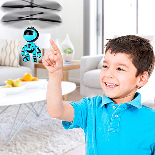 SUNGOOYUE Handinduktion Roboter Spielzeug Niedliche LED-Leichtfutterflugzeuge für Umweltfreundlich Dauerhafte Verschleiß-Resisting Mini-Roboterspielzeug von SUNGOOYUE