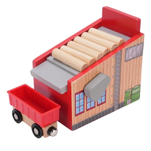 SUNGOOYUE Holzstrecke Accessoires Erweiterbar 8-teilige Buchenholz-Eisenbahn-Set Kreatives Bildungsspielzeug für mit Dauerhaftem Sicherem Design für Geburtstagsfeiertagsgeschenke von SUNGOOYUE