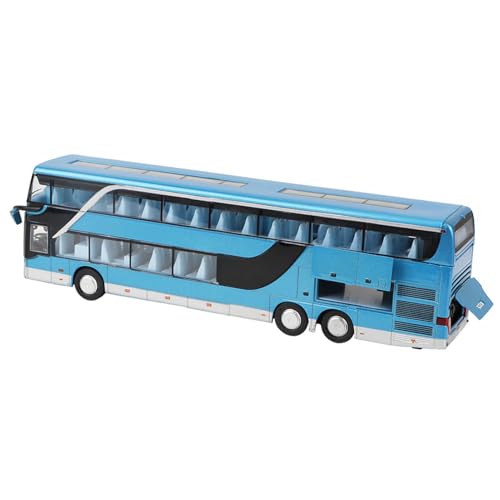 SUNGOOYUE In der Liga Electric Doubledercker -Busmodellspielzeug mit Leichter Musik, für Hochsimulierte, Hintere Haustür Zur Öffnung des Autosmodells (Blue) von SUNGOOYUE