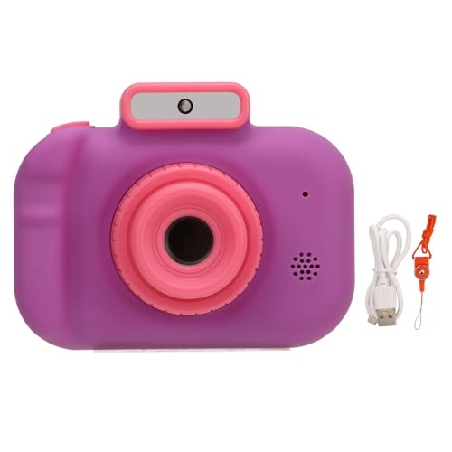 SUNGOOYUE Kinderkamera, HD 40 MP Dual-Kamera, 2,0 Zoll IPS-Display, 600 MAh Nachtsicht, Wiederaufladbare USB-Kinder-Digitalvideokamera für Kinder mit 32 GB SD-Karte (Purple) von SUNGOOYUE
