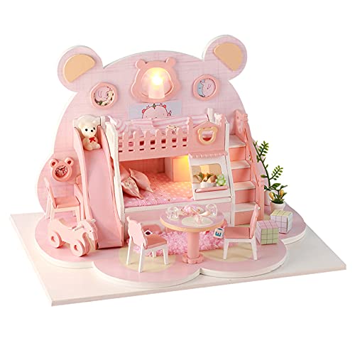 SUNGOOYUE LED Light Holzpuppenhaus DIY Miniatur House Model Kit für 14+ Handgefertigtes Holzhandwerksspielzeug Zur Entspannung SUNGOOYUE LED Light Holzpuppenhaus DIY Miniatur House Model Kit für 14+ Handgefertigtes Holzhandwerksspielzeug Zur Entspannung von SUNGOOYUE