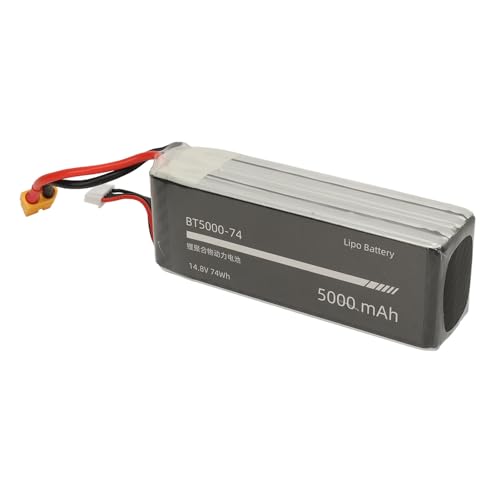 SUNGOOYUE Lange Anhaltende 4S 14,8 V 5000mAh Lipo -Batterie für FW450 V3 RC Hubschrauber mit Stabiler und Zuverlässiger Leistung, Leichtem und Tragbarem Design von SUNGOOYUE