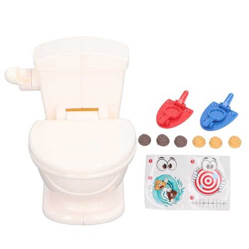 SUNGOOYUE Lustiges Toilettensitz Trickspielzeug, Tragbares Simulations Toilettensitz Streich Trickspielzeug aus Kunststoff mit 3D Poop Effekt von SUNGOOYUE