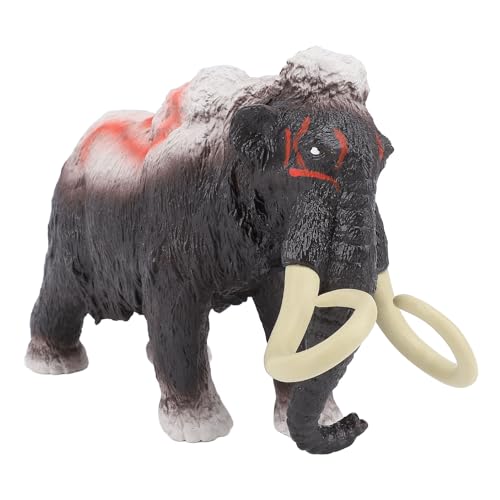 SUNGOOYUE Mammoth Figur, Mammutmodell Alte Tierspielzeug Bildung Kognitive Entwicklung Wildlife Awareness Hellfarbene Farben Sicherer Kunststoff für Geburtstag Weihnachten Geschenke von SUNGOOYUE