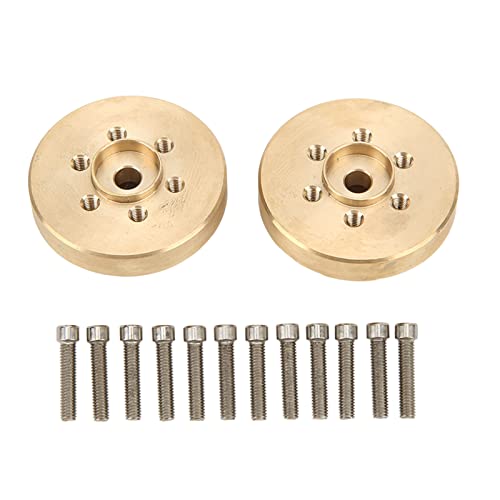 Messing RC Car Wheel Hex Hub, 1 Paar 12mm Golden Wheel Hex Nabe für 1/10 RC Car Axial SCX10 Messing RC Car Wheel Hex Hub, 1 Paar 12mm Golden Wheel Hex Nabe für 1/10 RC Car Axial SCX10 von SUNGOOYUE