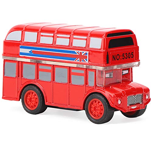 SUNGOOYUE Mini-Karikatur-Legierungs-Bus-Spielzeug, Simuliertes Langlebiges Kinder-Kind-Pull-Bus-Modell-Spielzeug für Kinder-Kind-Fahrzeug-Spielzeug(Reisebus rot) von SUNGOOYUE