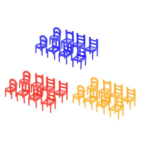 SUNGOOYUE Miniatur -Stapelstühle Set DIY Balance Early Education Toy für - Familienspaß Plastikmaterial von SUNGOOYUE